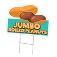 thumbnail image 1 of Jumbo Boiled Peanuts 18" x 24" Yard Sign & Stake | Advertise Your Business | Stake Included Double Sided Image | Made in The USA, 1 of 3