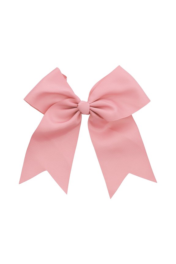 Jumbo Bow Clip with Tails (Blush)