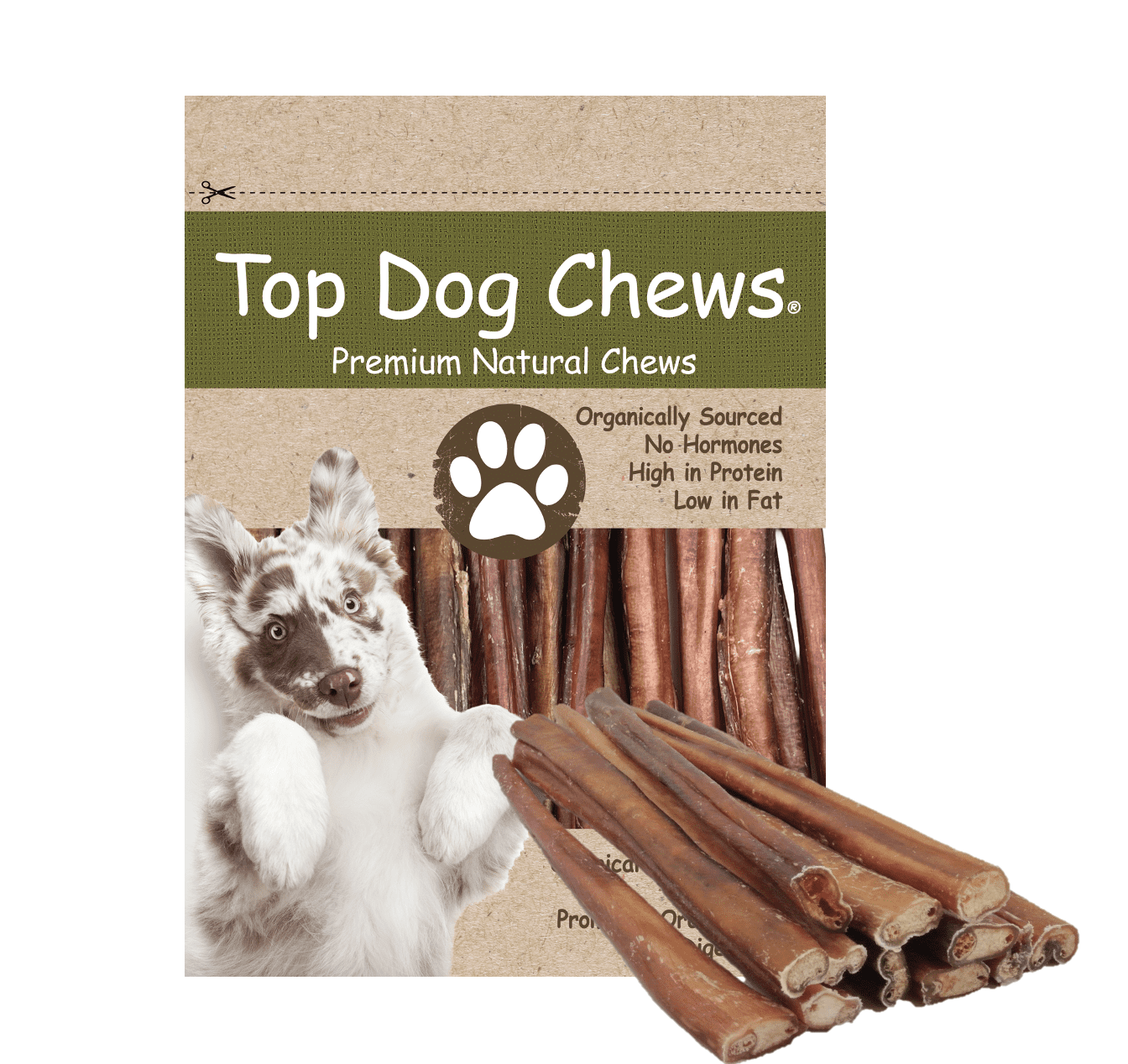 Jumbo Bully Sticks 12" Free Range, Grass Fed