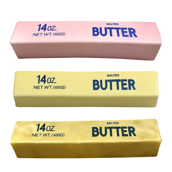 Jumbo Butter Squishies 14oz Butter Stick Squishy , Squeezy Butter Shape Stress Ball Slow Rising Food Fidget Toy for Stress Relief & Anxiety Relaxation 2026 (Gold)