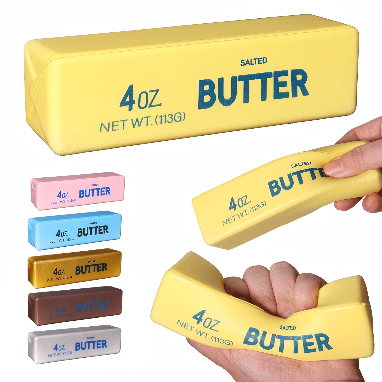 Jumbo Butter Squishies 4oz Butter Stick Squishies Squeeze Butter Shape Jumbo Butter Squishies 4oz Butter Stick Squishies Squeeze Butter Shape