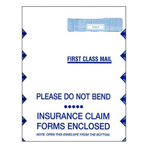 Jumbo CMS-1500 Health Insurance Form Envelopes for 50 Forms, Square Flap, Self-Adhesive Closure, 9 x | Bundle of 2