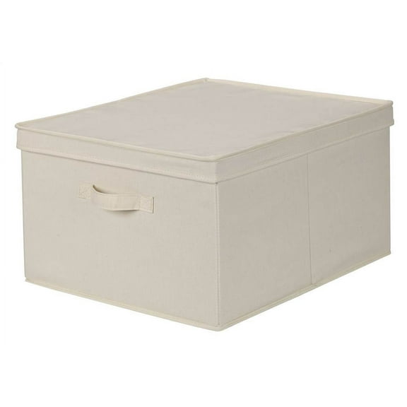 Jumbo Canvas Storage Box with Lid