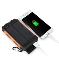 Jumbo Capacity 20,000 mAh Waterproof Solar Power Bank - ORANGE