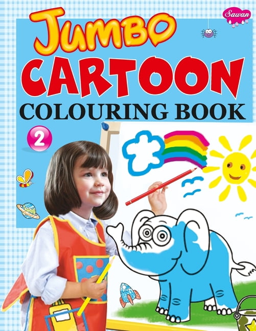 Jumbo Cartoon Colouring Book-2, (Paperback)