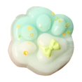 thumbnail image 1 of Jumbo Cat Paw Squishy Toy with Ultra-Soft Slow Rising Silicone Feel and Bow Design, Light Green, for Kids and Toddlers, Sensory Relaxation Squeeze Toy, 1 of 4