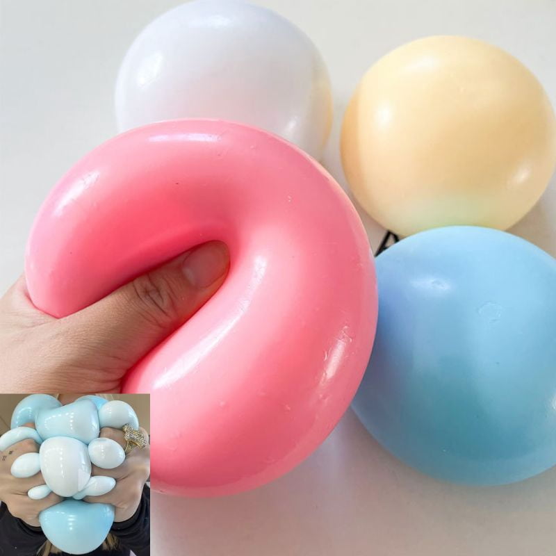 Jumbo Cheese Squishy Toys Stress Balls, Slow Rising Giant Fluid Moldable Soft Squeeze, Sensory Fidget for Adults Kids, Home Office Anxiety Relief Desk Decor Gift