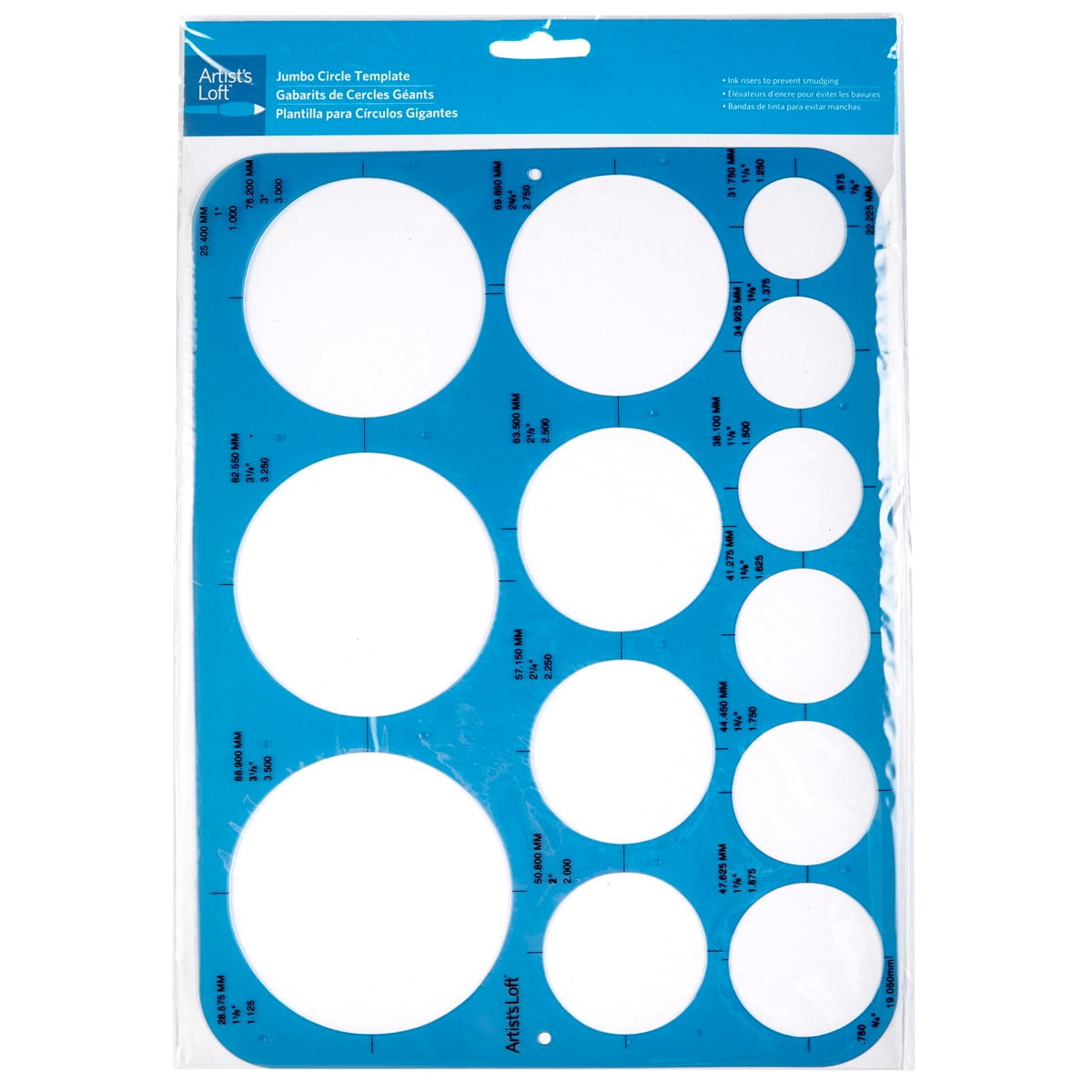 RZDEAL Circle Round Stencil Template Artist Design Drawing Aid Tool  (Diameter from 1 mm to 37 mm)