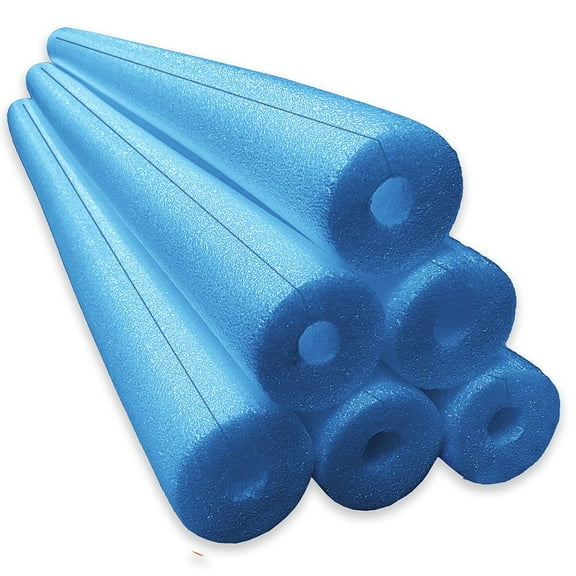 Jumbo Clamp-On Foam Noodles 6 Pack -Blue