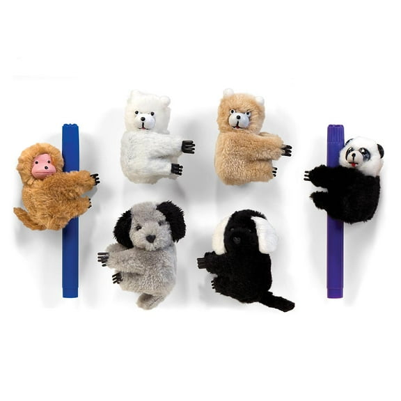 Jumbo Clip-On Critter Animal Clips (12 Pieces)