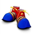 thumbnail image 1 of Jumbo Clown Shoes Rainbow Stripes Halloween Costume (2-Pack), 1 of 1