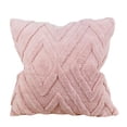 thumbnail image 1 of Jumbo Decorative Pillow Cover 20x20 Inch Pink Polyester Cushion Case for Sofa Living Room Bedroom, Festive Quirky Pattern Throw Pillow for Vibrant Home Accent, 1 of 6