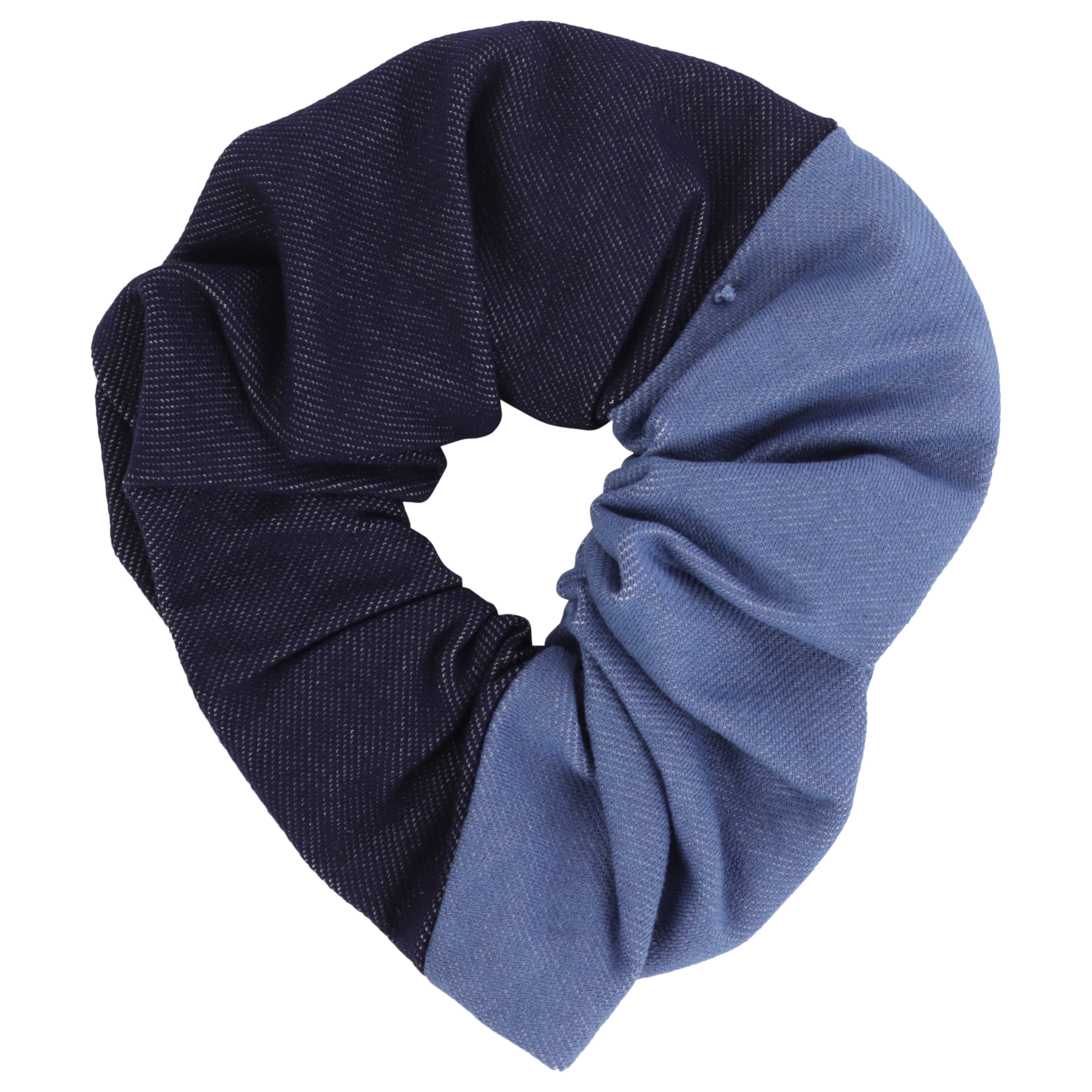 ☆GLOWNY☆ G DENIM SCRUNCHIE 2 Colors Jumbo Denim Scrunchie (Two Blue) - Walmart.com