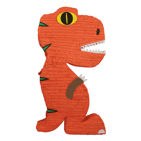 Jumbo Dinosaur Party Pinata, Orange 18in x 38in