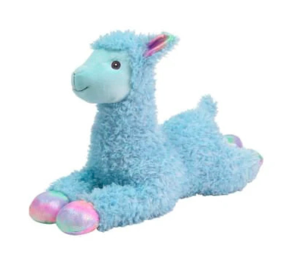Jumbo Dog Toys Soft Stuffed Plush Cuddle and Play Animal Themes for All Breeds (Blue Llama)