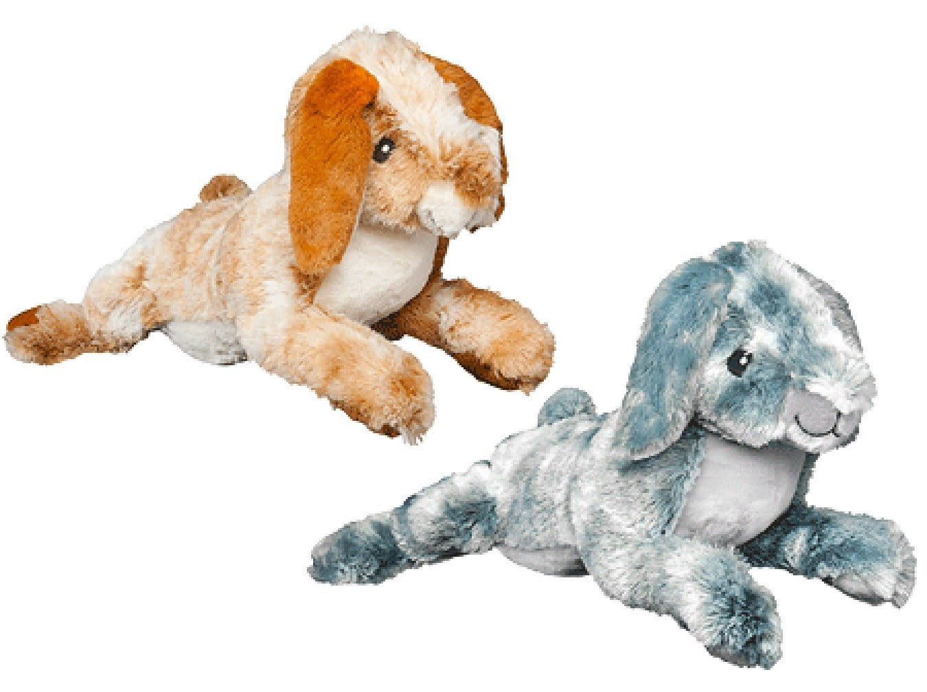Jumbo Dog Toys Soft Stuffed Plush Cuddle and Play Animal Themes for All Breeds (Both Thumpers Bunnies)