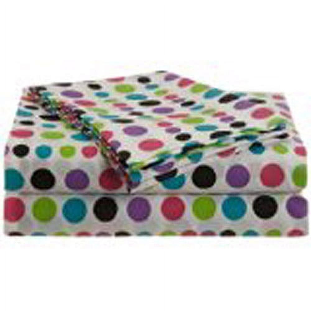 Jumbo Dots Polyester Microfiber Sheet Set