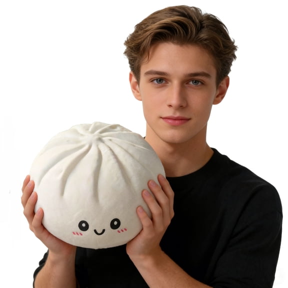 Jumbo Dumpling Squishy 10 Inch Giant Big Dumpling Stress Ball, Soft Squeeze Decompression Dough, Anxiety Relief, Adult Fidget Tool
