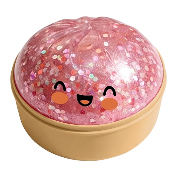 Jumbo Dumpling Squishy with Steamer, Slow Rising Squeeze ,Large Stress Relief Squishy Dumplings for Anxiety Relief