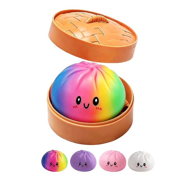 Jumbo Dumpling Stress Relief Squishy, 4/6/10 Inch Soft Squeeze Anxiety Fidget for Adults