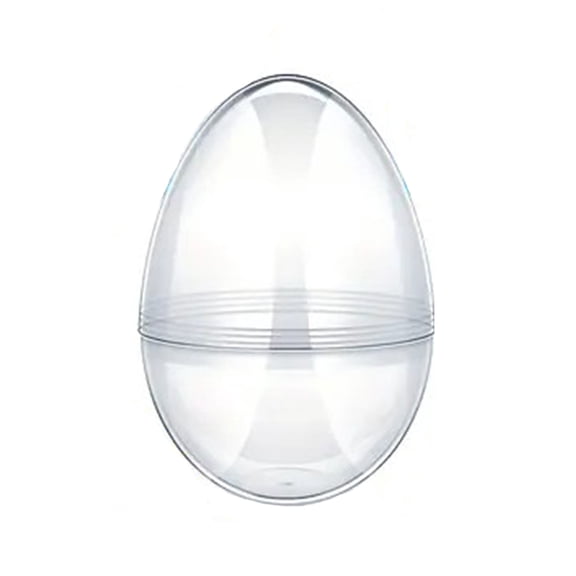 Jumbo Easter Eggs, 30cm Clear Fillable Plastic Egg | for Easter Egg Hunt, Gift Basket Stuffers, Surprise Toys & Party Favors | 30×23cm
