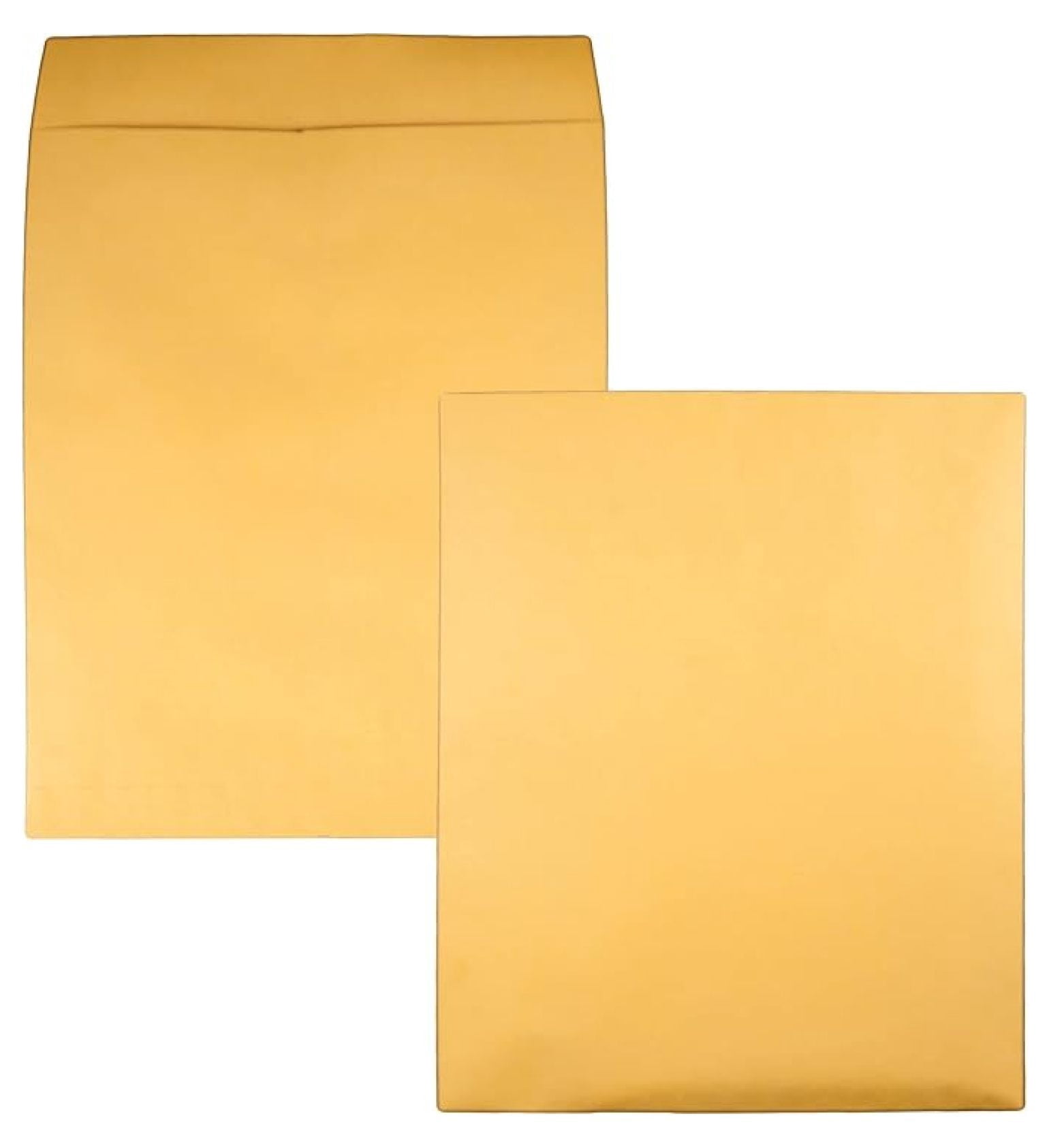 Jumbo Envelopes 14x18 - 25 Pack Brown Ungummed - Heavyweight 28lb Paper - Interoffice Mailing Envelopes - Large Document Storage