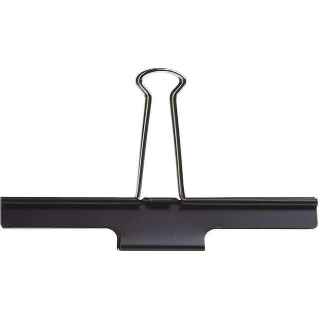Jumbo Extra Large Binder Clips, Black Organize Wide Material, Hold 110 SheetsExtra large