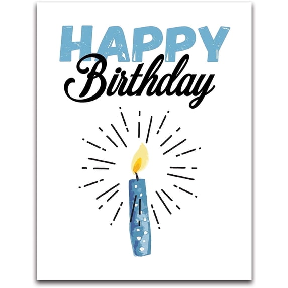 Happy Birthday Card - Jumbo 11.75" x 9" - Blank Inside with Envelope - Group Signing
