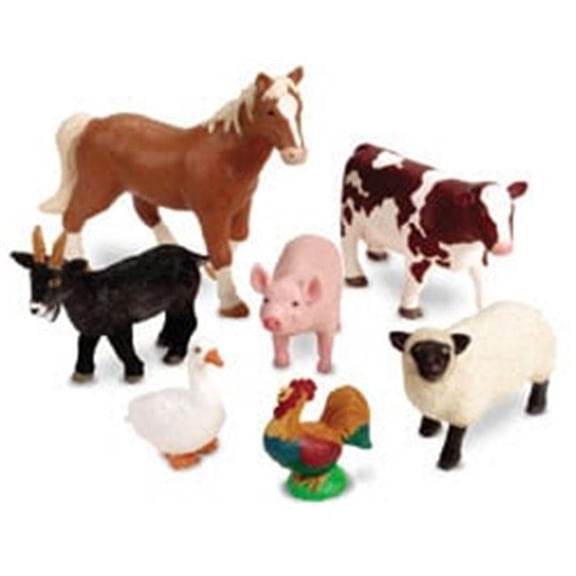 Jumbo Farm Animals Set - Multicolor - Set of 7 - Realistic Details