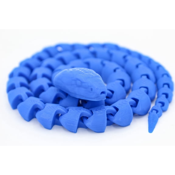 Clever Contraptions Jumbo Articulated Snake Desk Fidget | Flexible Collectible Figure for Adults – Stress Relief Décor