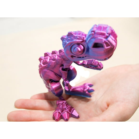 Jumbo Fidget TREX CYBORG | Flexible Articulating 3d Printed Friendly Companion