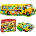 thumbnail image 1 of Jumbo Floor Puzzle for Kids School Bus Jigsaw Puzzles Ages 3-6 for Toddlers Children Learning Preschool Educational Toys 4-8 Years Old Gift for Boys and Girls (4-Foot-Long Puzzle), 1 of 6