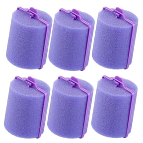 Jumbo Foam Sponge Hair Roller,Soft Sleeping Rollers,Curvy Wavy Hairstyle Curling,Hair Styling Tools,6 Pieces Use for Long Hair Short Hair Ladies and Girl 1.88"X2.64"(Random Color)