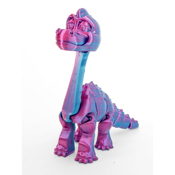 Jumbo Friendly Fidget Dinosaur Brontosaurus | Flexible Articulating Companion