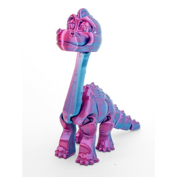 Jumbo Friendly Fidget Dinosaur Brontosaurus | Flexible Articulating Companion