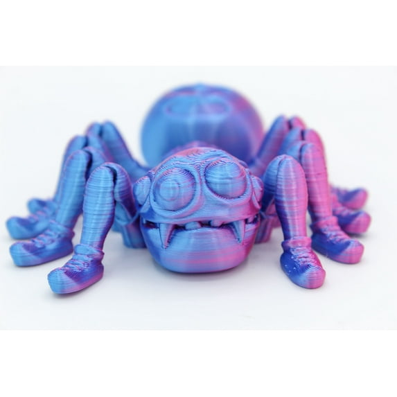 Jumbo Friendly Fidget SPIDER | Flexible Articulating 3d Printed Companion