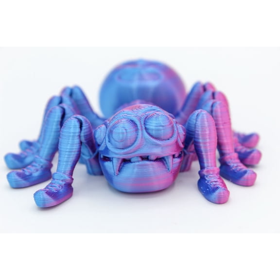 Jumbo Friendly Fidget SPIDER | Flexible Articulating 3d Printed Companion