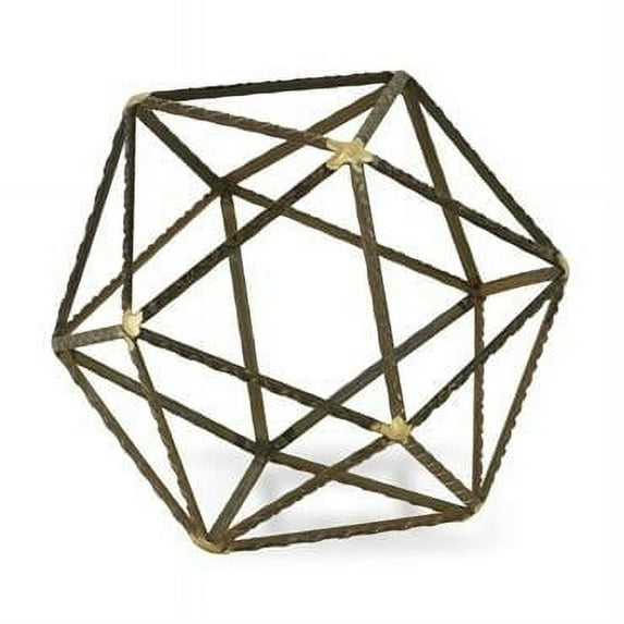 Jumbo Geometric Decorative Sculpture, Brown