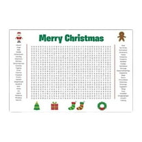 Christmas Word Search Wall Game Poster - Jumbo Giant 36"X24" Larger-Than-Life Puzzle for Interactive Family Fun