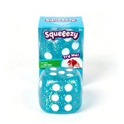 Jumbo Glitter Dice Sugar Squishy, Elastic Soft Squishy Dice Toy, Glitter Sensory Toy to Relieve Boredom & Stress