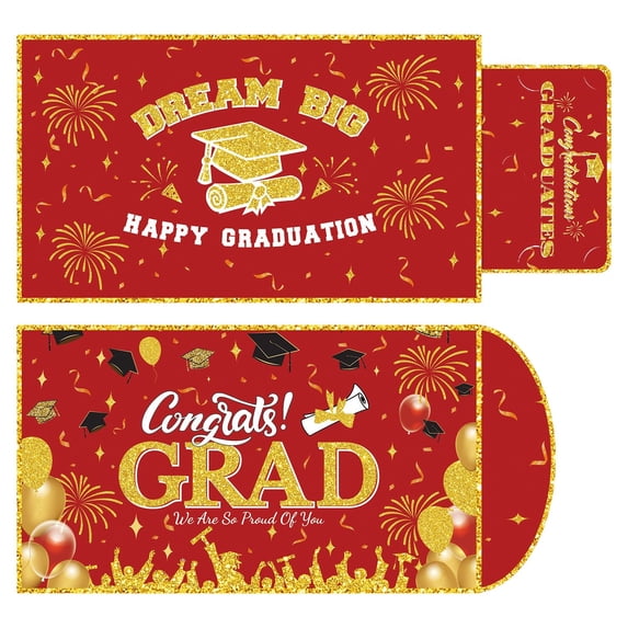 Jumbo Graduation Money Holder, 8X13.9inch Oversized Gift Card Case, Grad Surprise Card Holder, 2026 Grad Card Box, Card with Envelopes, Grad Party Supplies, Congrats Grad Greeting Card