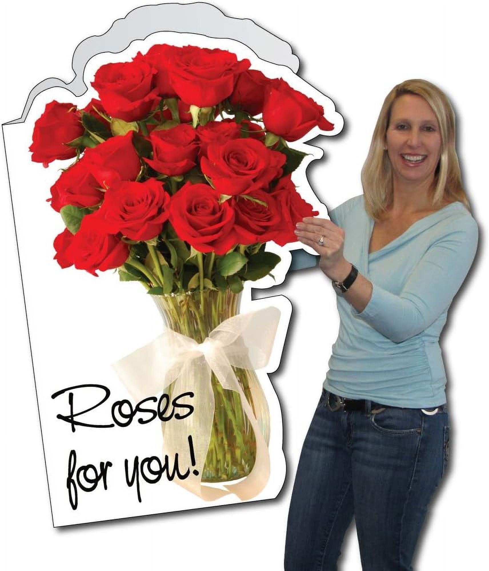 Jumbo Greeting Cards Giant Anniversary Card (Roses) 2 feet x 3 feet