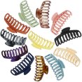 thumbnail image 1 of Jumbo Hair Claw Clips,Cehomi Large Matte Strong Hold Non-slip Jaw Hair Clips,Hair Barrettes for Styling,Trend Accessories (12 Piece), 1 of 7