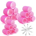 thumbnail image 1 of Jumbo Hair Curlers Rollers with Clips, 28 Pcs Big Rollers for Hair Set with 3 Sizes Self Grip Hair Roller for Long Medium Short Thick Thin Hair Bangs Volume, Salon Hair Dressing DIY Hair Roller, 1 of 7