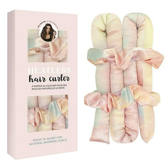 Jumbo Hair Roller,Heatless Curls Overnight Hair Curler to Sleep in Soft Large Jumbo Hair Rollers Flexi Rods for Long Hair Blowout Look Big Curl,No Heat Overnight Curls Satin Heatless Curling Rod Set