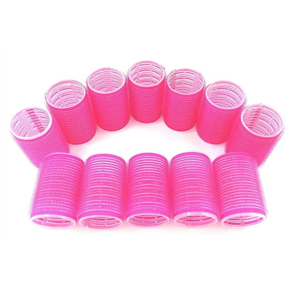 Jumbo Hair Rollers Curlers Self Grip Holding Rollers Hairdressing Curlers Hair Design Sticky Cling Style For DIY Or Hair Salon By (Gripping Sticky Rollers 40mm 1-1/2" Large Size 12PCS)
