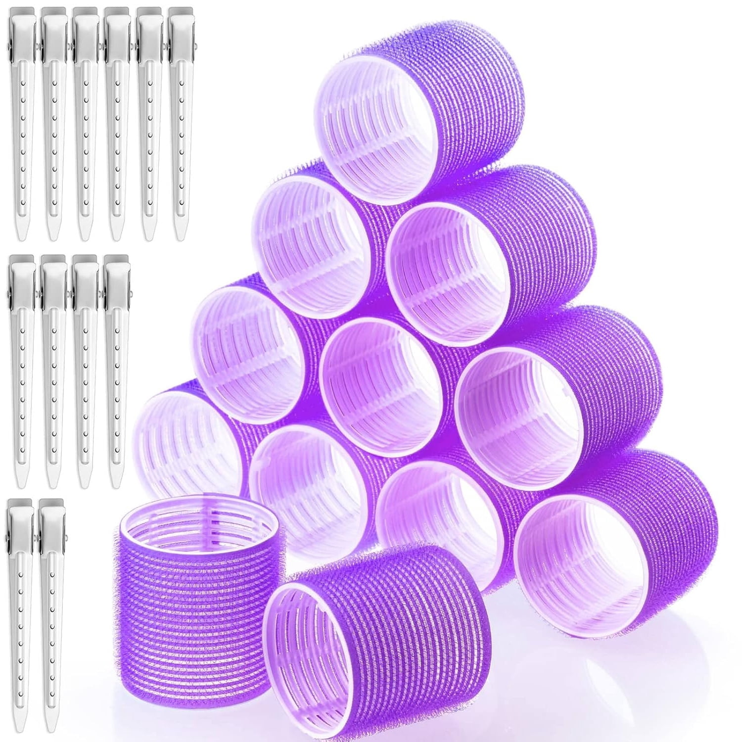 Jumbo Hair Rollers for Volume, 12 Pcs 2.4