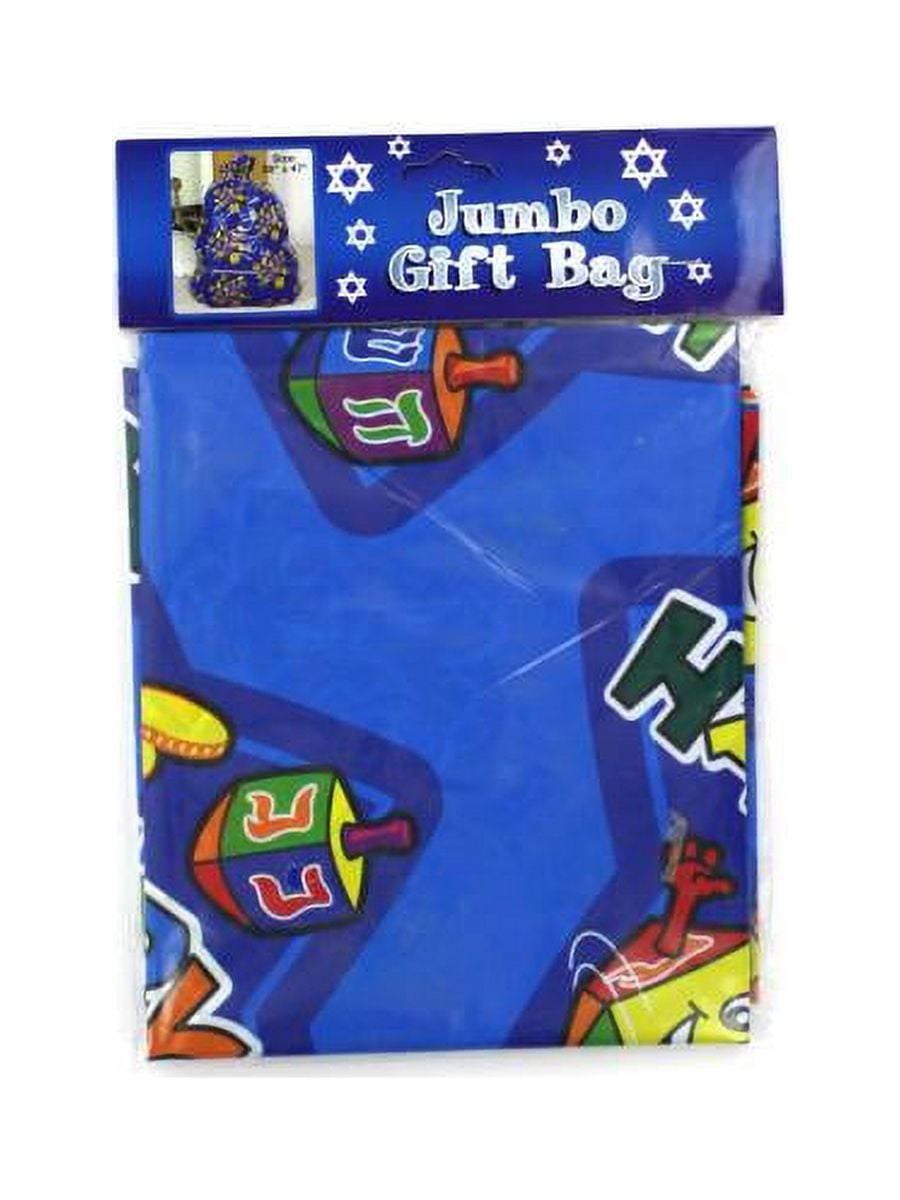 Jumbo Hanukkah Plastic Gift Bags (Available in a pack of 24)