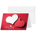 thumbnail image 1 of Jumbo Happy Valentine’s Day Cards and Envelopes, Beautiful and Romantic Love Greetings for Husband, Wife, Boyfriend, or Girlfriend | 8.5 x 5.5” (When Folded) | 2 Per Pack (Red and White Hearts), 1 of 6