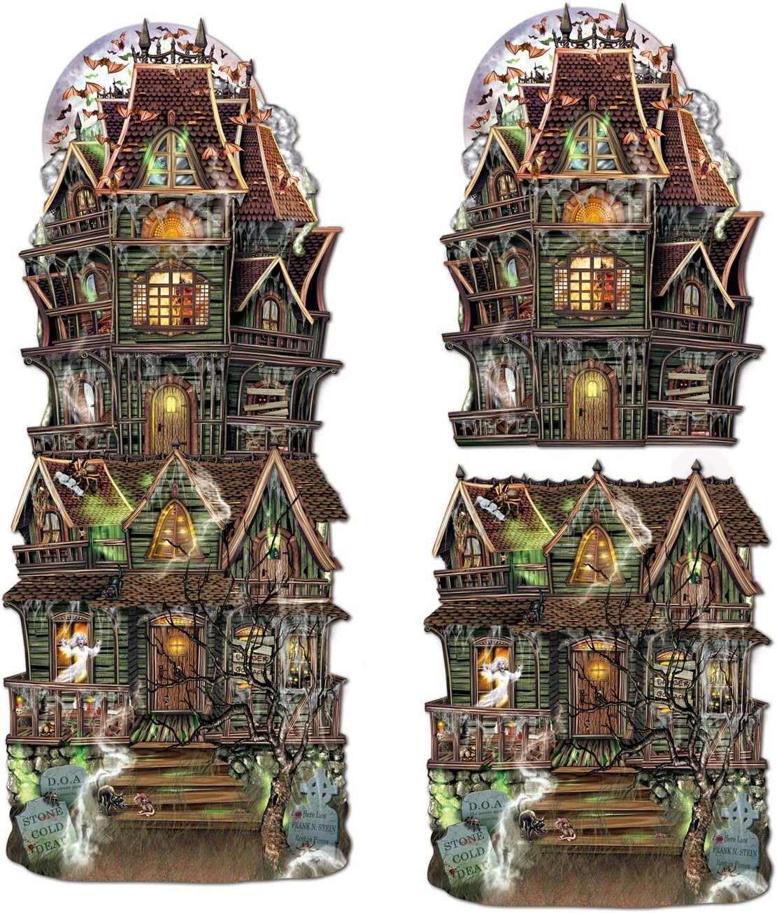 Jumbo Haunted House Cutouts - Walmart.com